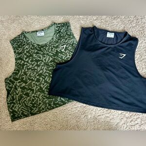 Lot of 2 Gymshark Crop Tops - Used - Size M